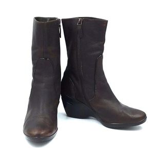 Cole Haan Nike Air Brown Leather Boots 8B